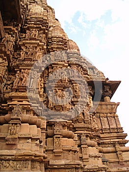 Temple in Khajuraho. Madhya Pradesh