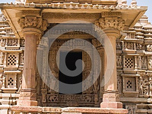 Temple in Khajuraho. Madhya Pradesh