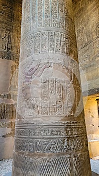 Temple of Khnum. The temple of Esna, dedicated to the god Khnum. Egypt.