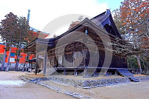 Temple in Kongobu-ji Danjo Garan area, a historical Buddhist temple complex at Koyasan, Koya,