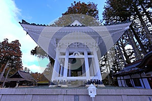 Temple in Kongobu-ji Danjo Garan area, a historical Buddhist temple complex at Koyasan, Koya,