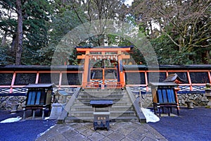 Temple in Kongobu-ji Danjo Garan area, a historical Buddhist temple complex at Koyasan, Koya,