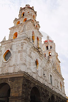 Jesuit temple of la compania de jesus in puebla city I photo