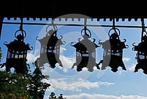 Temple lanterns Japan