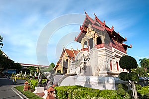 Temple library at Wat Phra Singh, Chiang Mai, Thailand