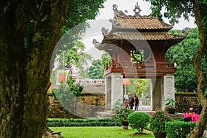 Temple of Literature in Hanoi city, Vietnam