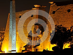 The Temple of Luxor at night