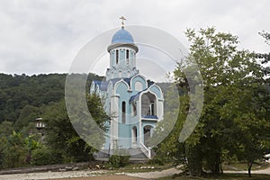 Temple of the Martyr Huara in the Trinity-Georgievsky female monastery in village Lesnoye, Adler district Krasnodar region