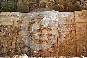 Temple of the Masks Kohunlich Mayan Ruins of Quintana Roo photo