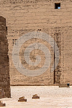 Temple Medinet Habu Egypt Luxor of Ramesses III is an important New Kingdom period structure in the West Bank of Luxor