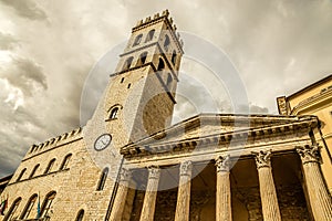 Temple of Minerva - Assisi, Umbria Region, Italy