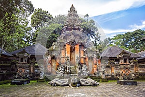 Temple at Monkey Forest Sanctuarty in Ubud, Bali, Indonesia. photo