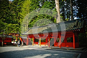 Temple at the mountain of Hakone, Japan