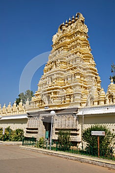 Temple of Mysore palace in India photo