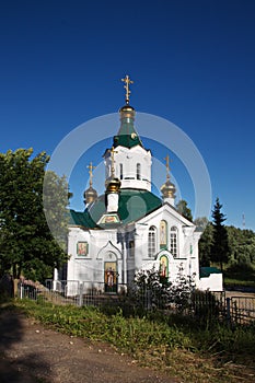 Temple in the name of the icon of the blessed virgin Affection.Borovichi, Novgorod oblast, Russia