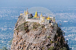 Temple near Mt. Popa photo