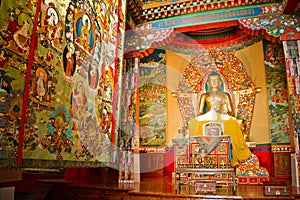 Temple of Norbulingka Institute of Tibetan Arts, Dharamshala, In