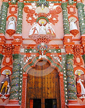 Temple of nuestra senora de la merced  in atlixco puebla mexico I