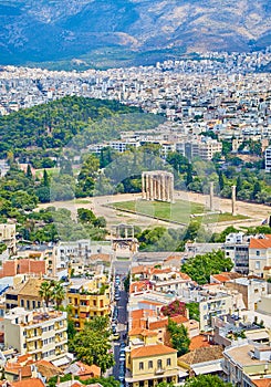 Temple of Olympian Zeus. Athens, Attica, Greece.
