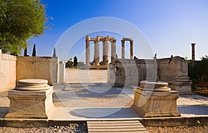Temple of the Olympian Zeus at Athens, Greece photo