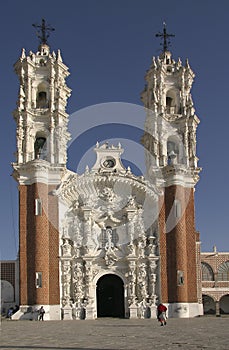 The temple of Our Lady of Ocotlan in Tlaxcala photo