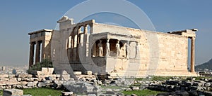 Temple at the partheon in Athens