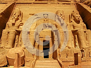 Temple of Pharaoh Ramses II in Abu Simbel, Egypt