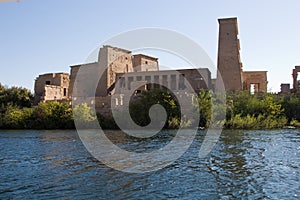 Temple of Philae from the Nile