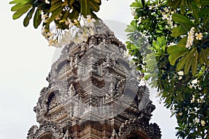 Temple in Phnom Penh in Cambodia