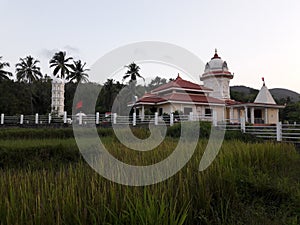 Temple pic in goa with beautifull view