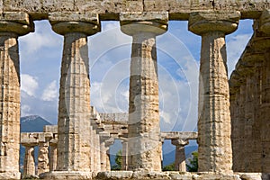 Temple pillars