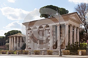 The Temple of Portunus and The Temple of Hercules Victor. Rome, photo