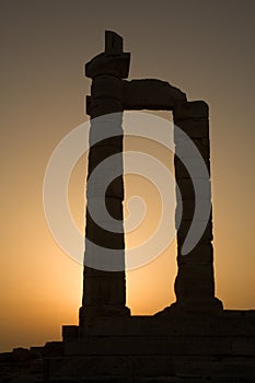 Temple of Poseidon, Cape Sounion, Greece photo