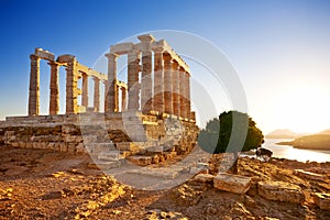 Temple of Poseidon at Cape Sounion, Greece