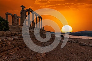 Temple of Poseidon - SounioÃ¯Â¼ÅGreece photo