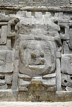 Temple and Pyramid of Masks, Lamanai Archaeological Reserve, Orange Walk, Belize, Central America