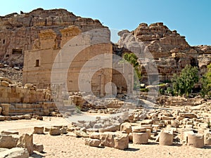 Temple Qasr Al-Bint Petra, Jordan