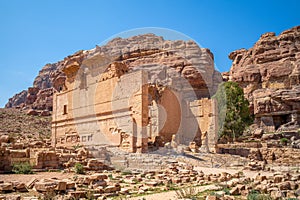 The Temple of Qasr Al Bint in petra, jordan