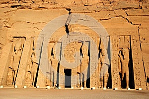 Temple of Queen Nefertari in Abu Simbel, Egypt photo