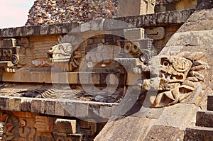 Temple of quetzalcoatl in teotihuacan mexico III photo