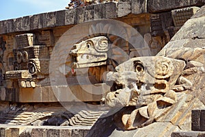 Temple of quetzalcoatl in teotihuacan mexico IV photo