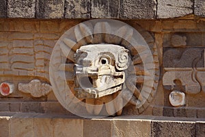 Temple of quetzalcoatl in teotihuacan mexico V