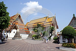 Temple of the Reclining Buddha, Bangkok, Thailand, Asia