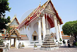 Temple of the Reclining Buddha, Bangkok, Thailand, Asia