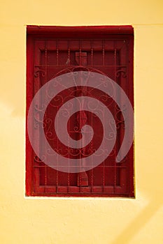 Temple red windows