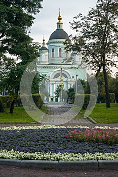 Temple of reverend St. Sergius of Radonezh in the Rogozhskaya Sloboda, Moscow, Russia.