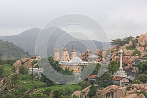 Temple on rocky mountain