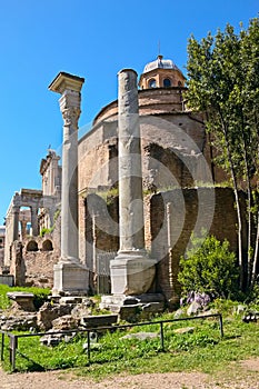 The Temple of Romulus (The basilica of Santi Cosma e Damiano), R