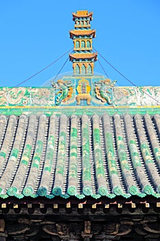 Temple roof