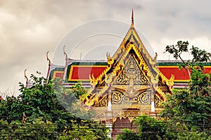 Temple roof in Bangkok, Thailand